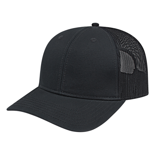 Color Block Trucker Hat with Mesh Back